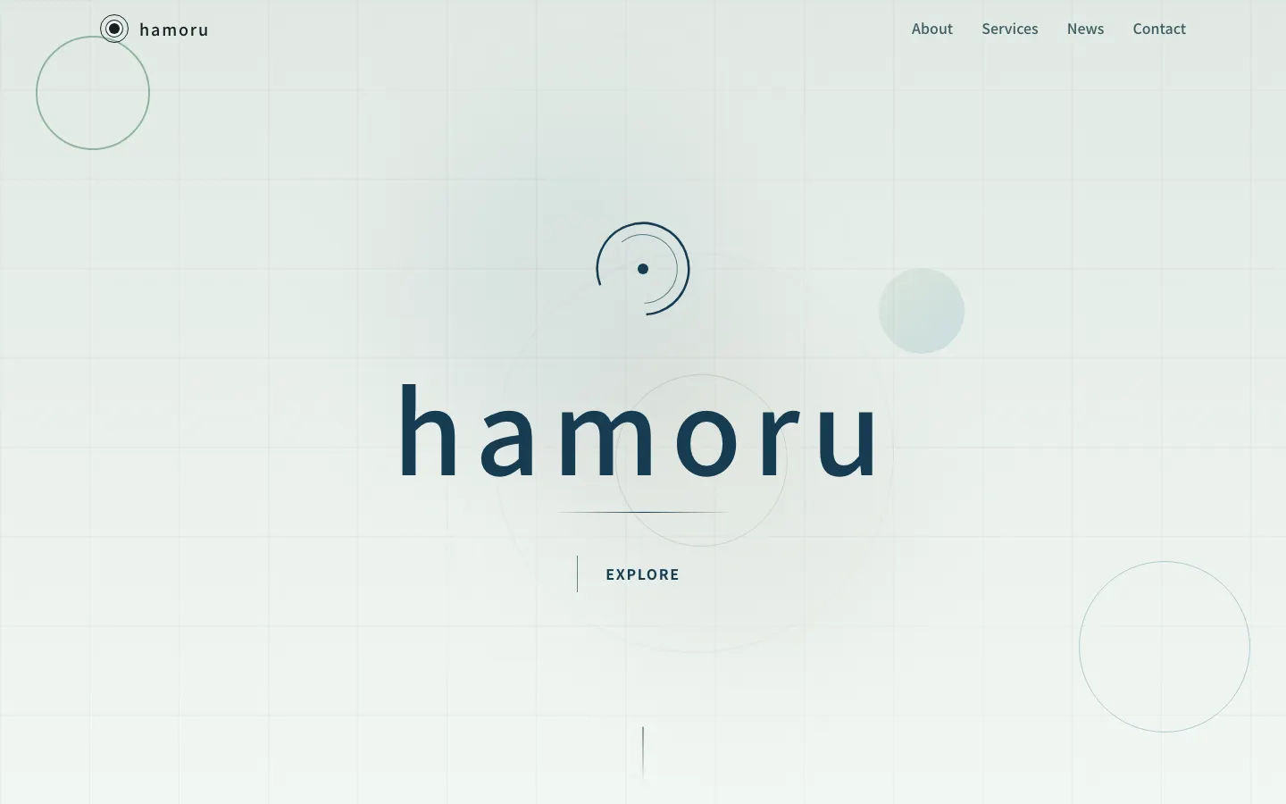 hamoru のトップページ（PC）
