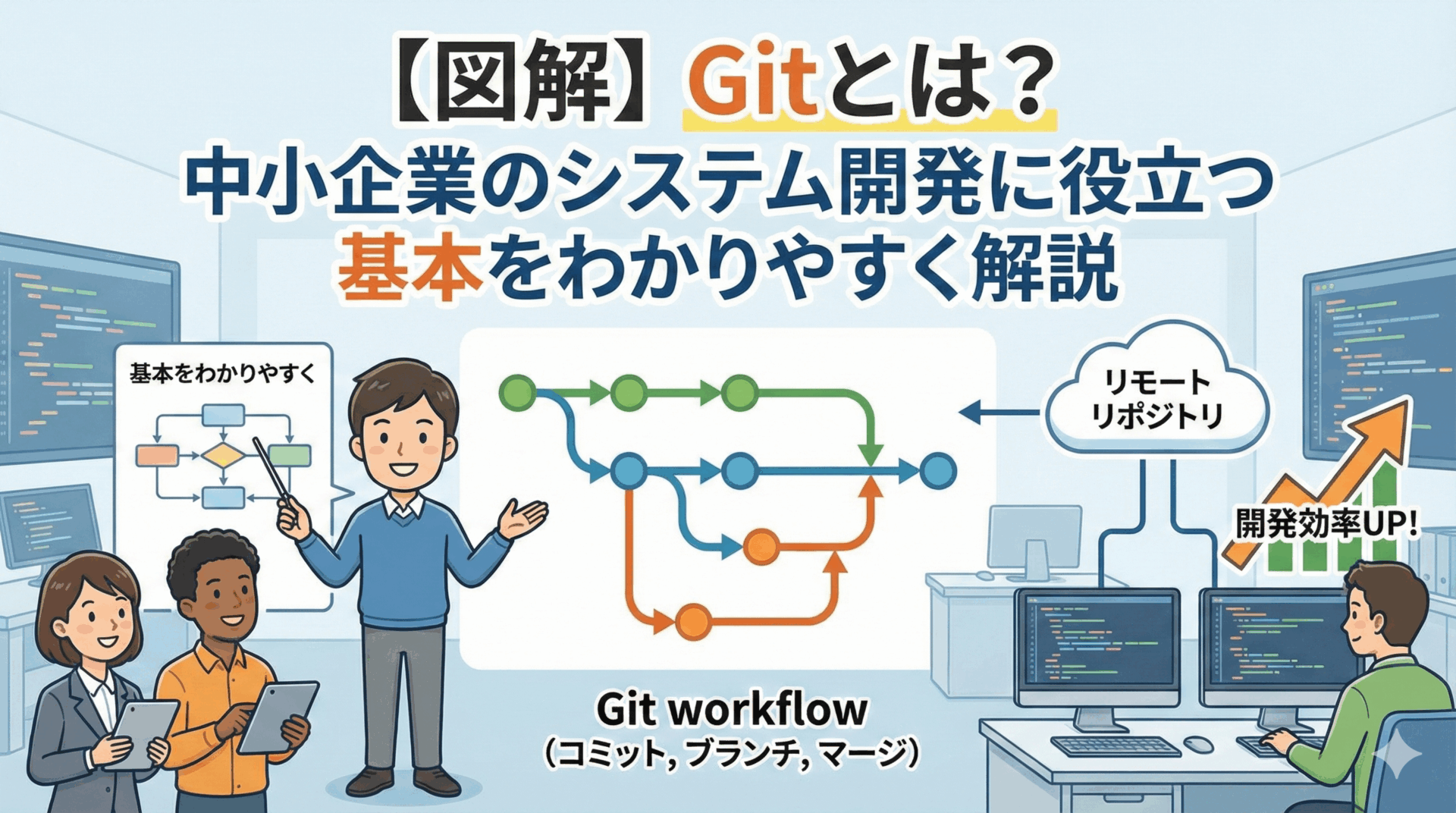 【図解】Gitとは？中小企業のシステム開発に役立つ基本をわかりやすく解説