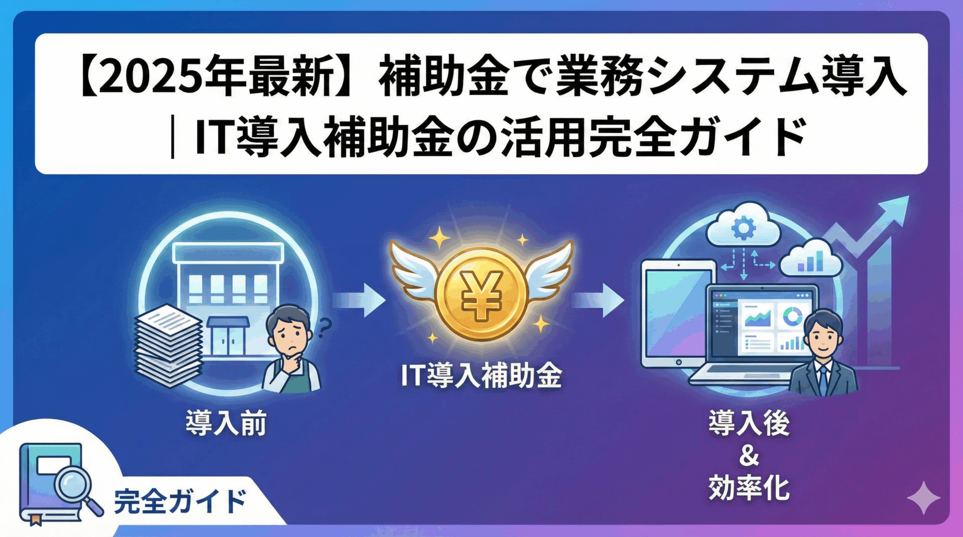 【2025年最新】補助金で業務システム導入｜IT導入補助金の活用完全ガイド