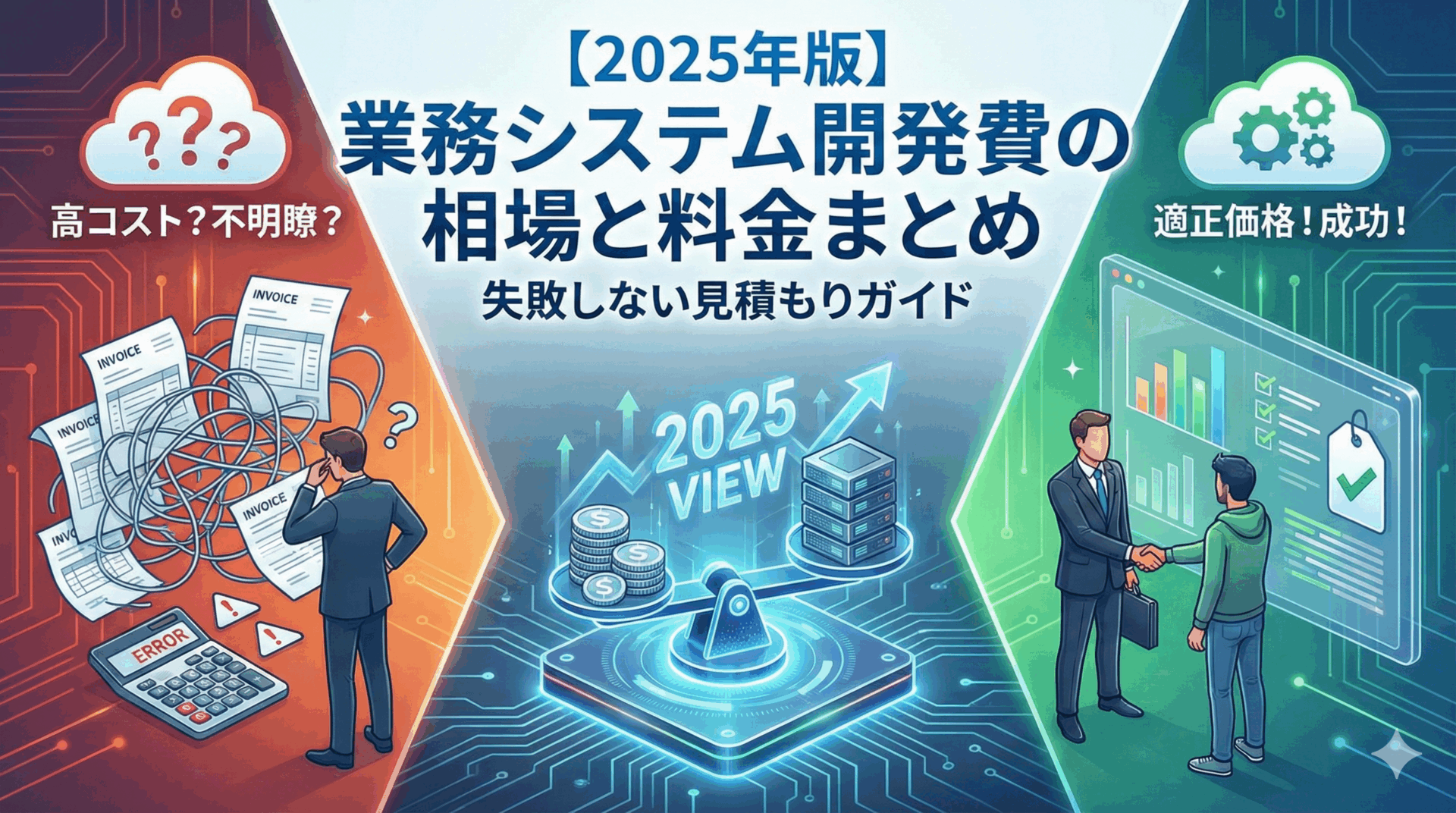 【2025年版】業務システム開発費の相場と料金まとめ｜失敗しない見積もりガイド