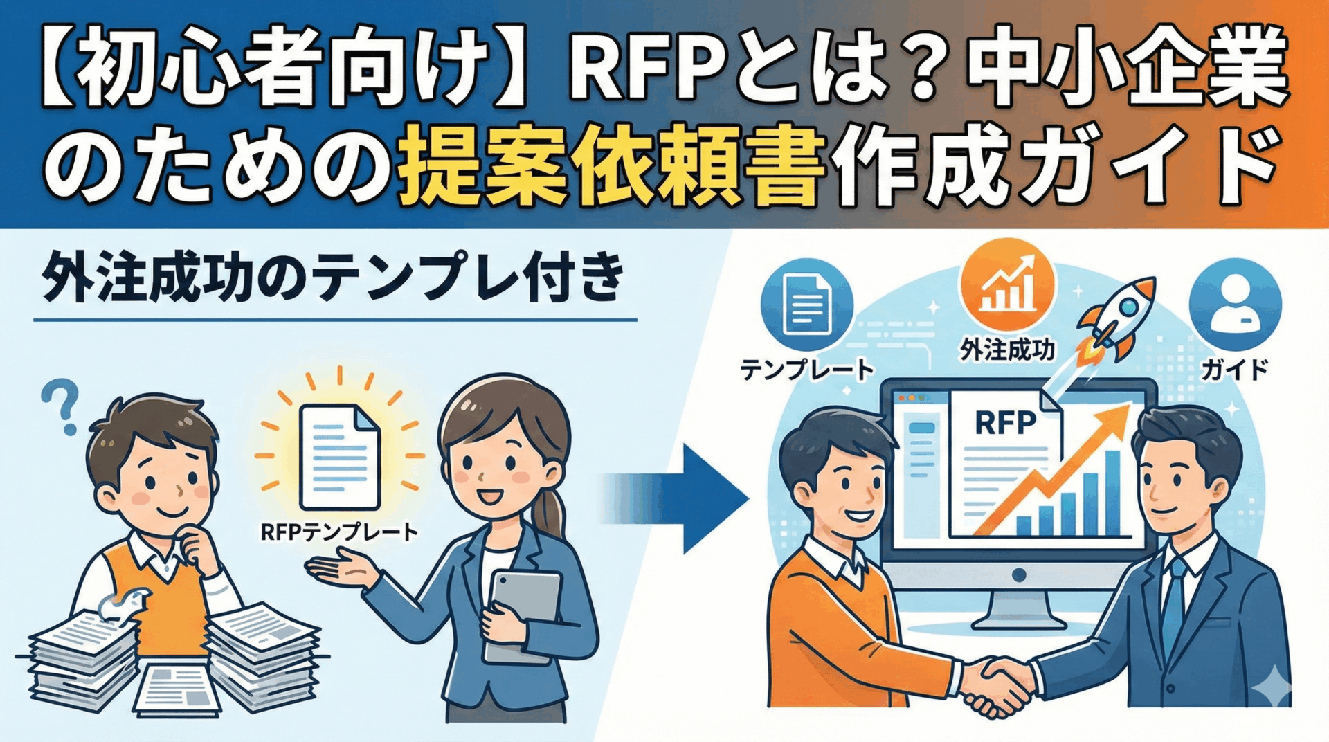 【初心者向け】RFPとは？中小企業のための提案依頼書作成ガイド｜外注成功のテンプレ付き