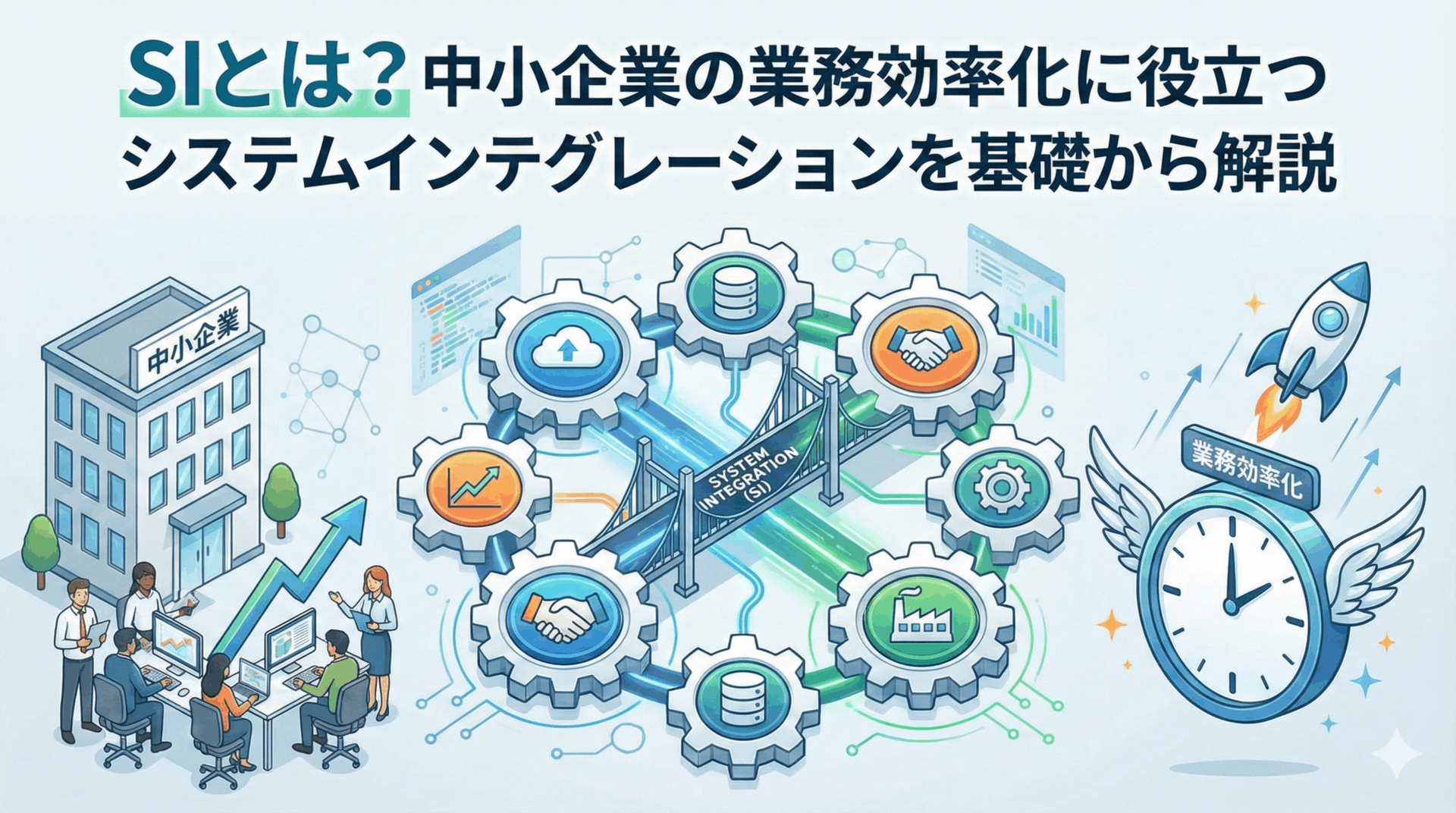 SIとは？中小企業の業務効率化に役立つシステムインテグレーションを基礎から解説