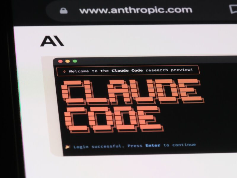 Shanghai,China-Feb.25th 2025: Claude Code tool logo on website